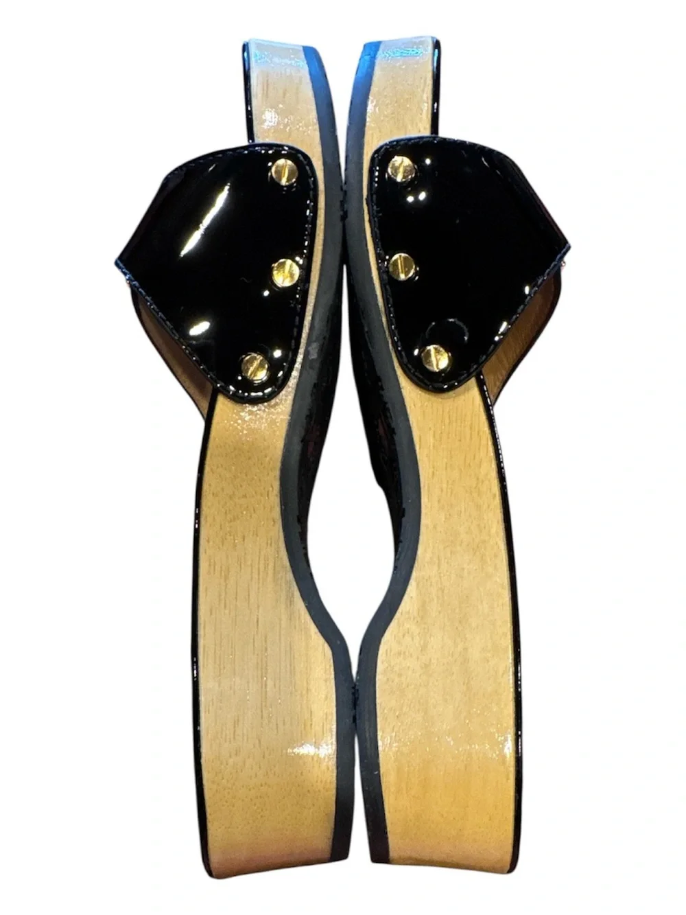 ⭐️NIB⭐️Tory Burch Dixon Black Patent Slide Sandals